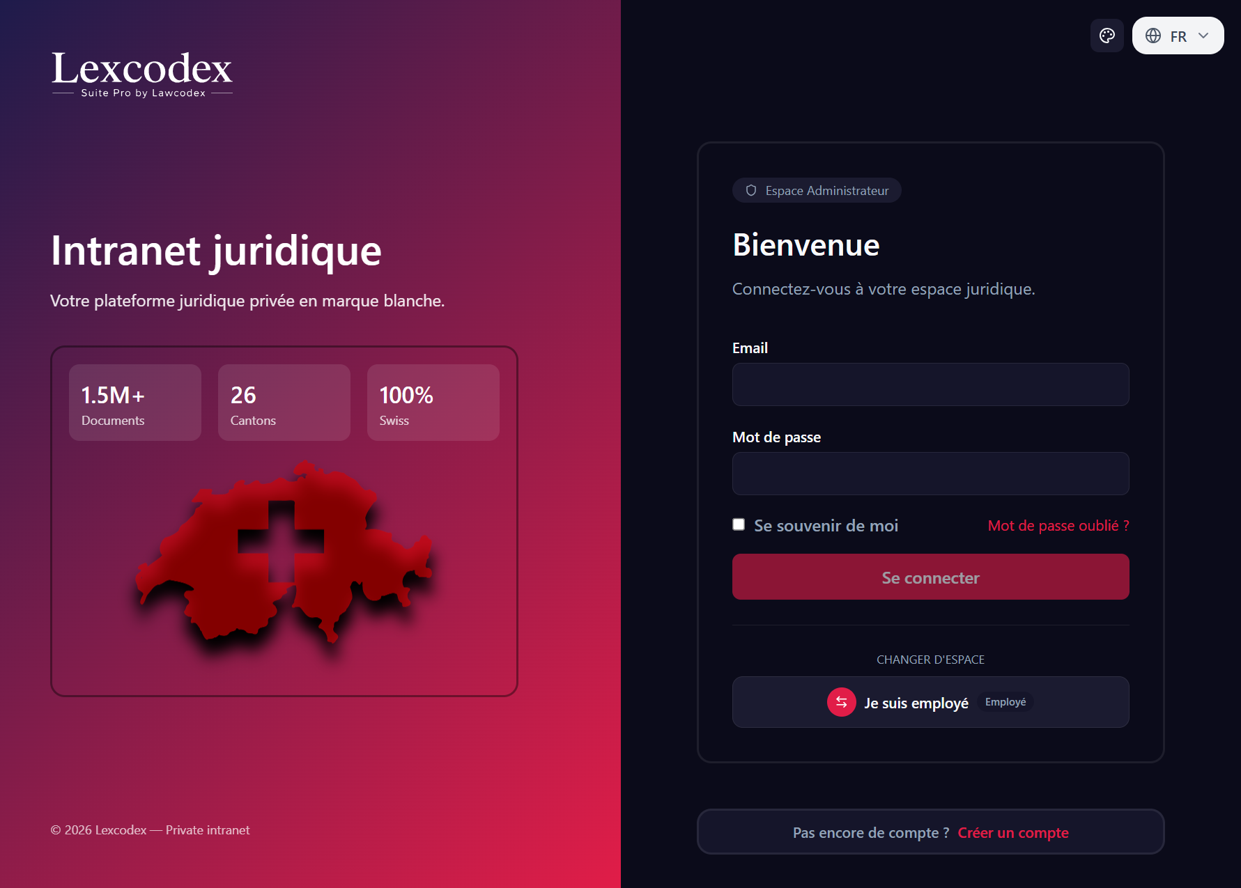 Page de connexion