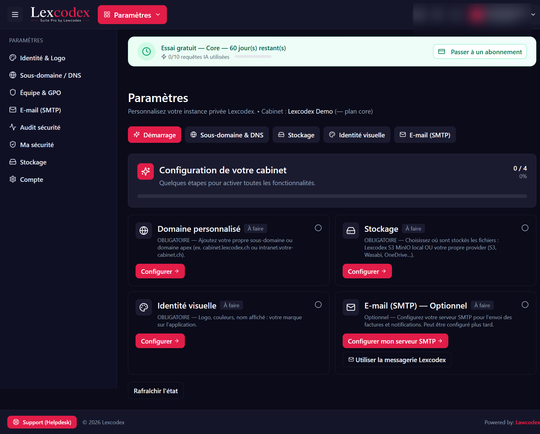 Onboarding admin
